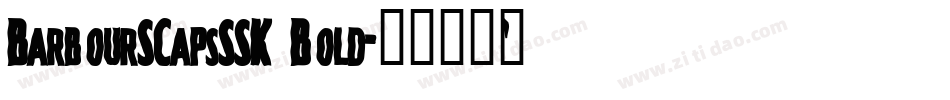 BarbourSCapsSSK Bold字体转换